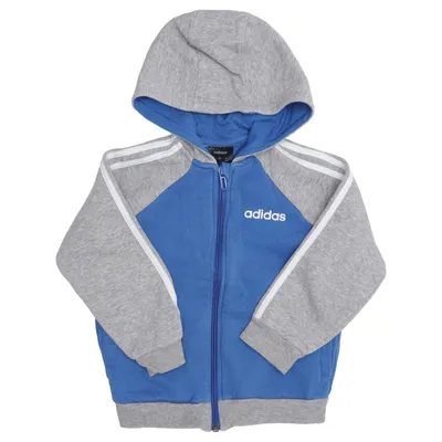 Sweat à capuche (Bleu, Gris, Blanc) de Adidas Coton, Polyester