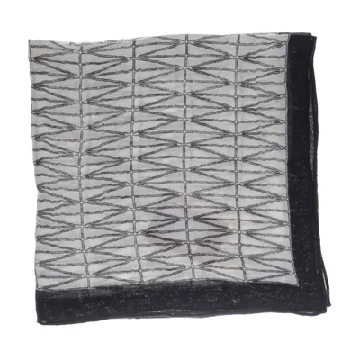 Scarf (Vit, Svart) från Dagmar Bomull, Linne