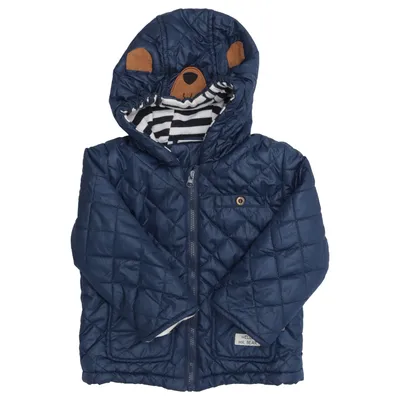 Vinterjacka (Blå, Vit) från Coccodrillo Bomull, Elastan, Polyester