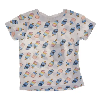 T-shirt (Vit, Blå, Rosa, Gul) från Name It Elastan, Ekologisk bomull