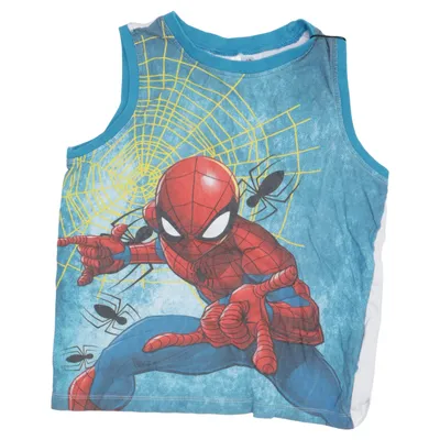 Tanktop (Blauw, Rood, Meerkleurig) van Marvel Spiderman Katoen