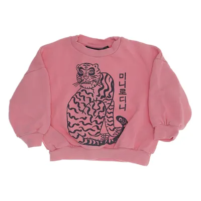 Sweatshirt (Pink, Black) from Mini Rodini Organic cotton