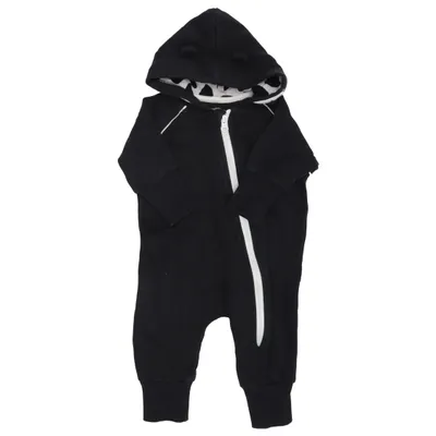 Onesie (Black, White) from MyWear Baby Cotton, Polyester