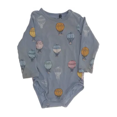 Body (Blå, Flerfarvet) fra Lindex Baby Bomuld, Elastan