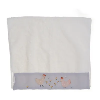 Handduk (Vit, Grå) från Zara Home Bomull