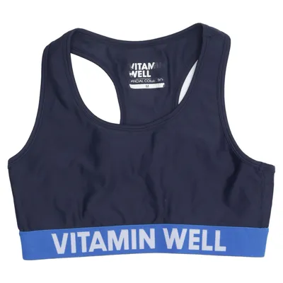Sport-BH (Blå) från Vitamin Well Elastan, Polyester