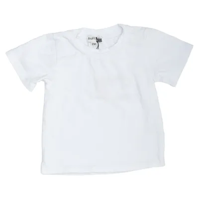 T-shirt (Vit) från Baby Base Bomull, Elastan