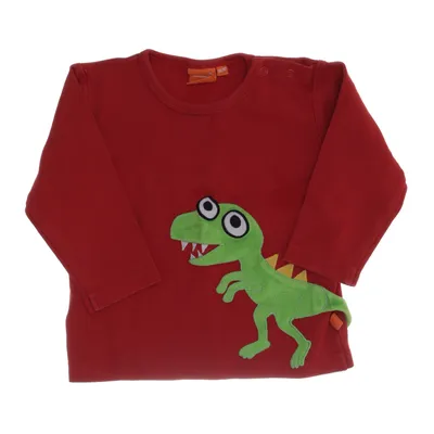 Långärmad t-shirt (Röd, Grön) från Lipfish Bomull, Polyester