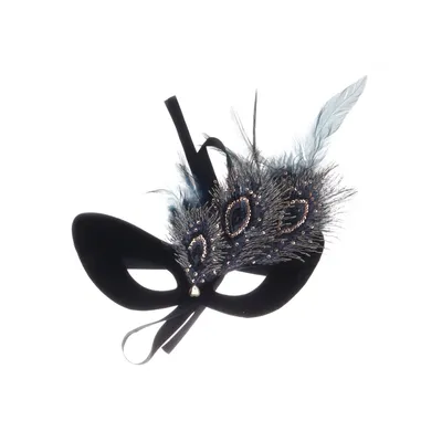 Masquerade-masker (Zwart, Blauw, Goud)
