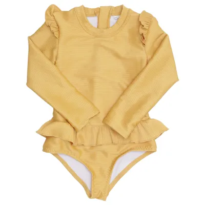 Barboteuse (Jaune) de Liewood Élasthane, Polyester recyclé