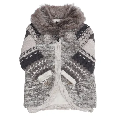 Cardigan (Gris, Blanc, Multicolore) de Catimini Acrylique, Coton, Polyamide, Polyester, Viscose, Laine