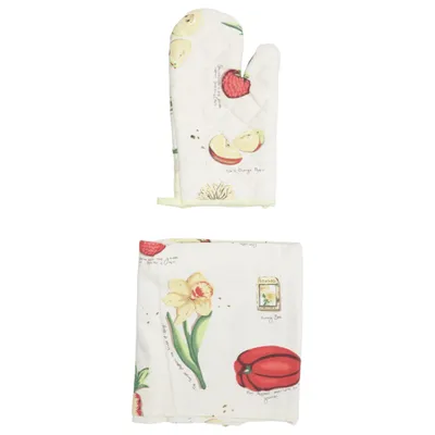 Ensemble (Beige, Multicolore) Coton