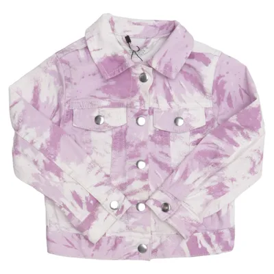 Denim jacket (Multicolored, Purple) from H&M Elastane, Cotton, Polyester