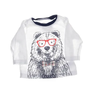 Long sleeve T-shirt (White, Blue, Red) from Old Navy Cotton, Polyester