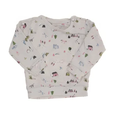 Sweatshirt (Wit, Meerkleurig) van Noppies Baby Katoen, Elastaan