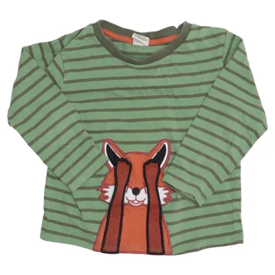 Långärmad t-shirt (Grön, Brun) från Alana Ekologisk bomull