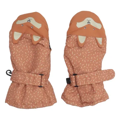 Mittens (Brown) from Pusblu Polyester, Polyurethane