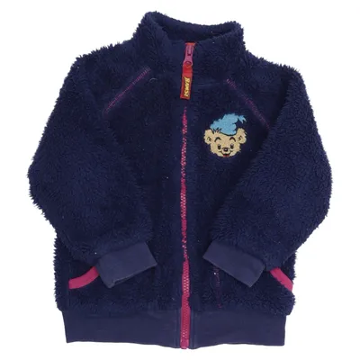Fleecejakke (Blå, Pink) fra Bamse Bomuld, Polyester