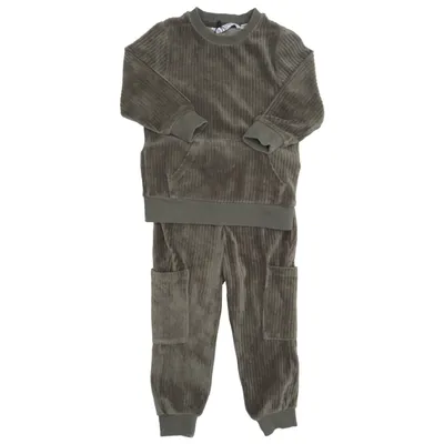 Mjukisset (Grön) från MyWear Kids Bomull, Elastan, Polyester