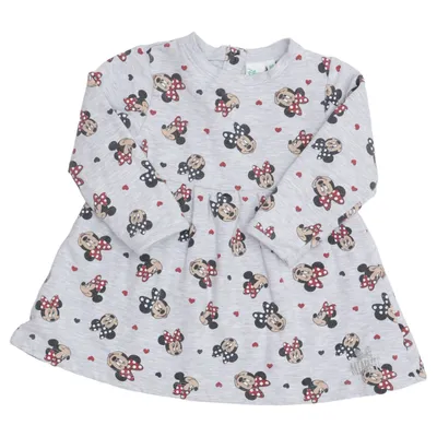 Jurk (Grijs, Meerkleurig) van Disney Baby Katoen, Elastaan, Polyester