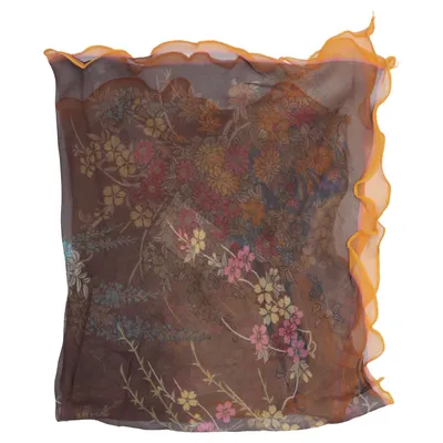 Scarf (Brun, Flerfärgad) från TMH Lisa Polyester, Silke