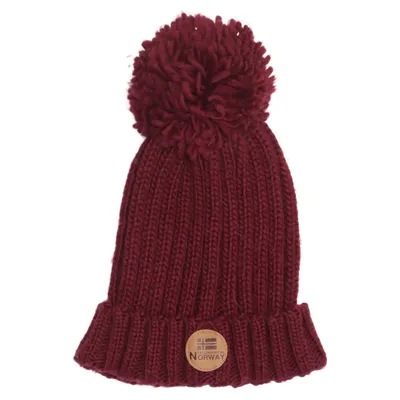 Pompon muts (Rood) van Geographical Norway