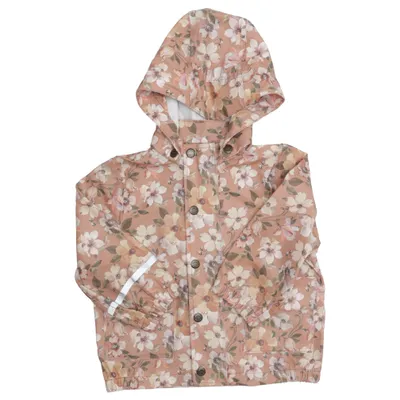 Veste imperméable (Marron, Blanc) de Mikk-line Polyuréthane, Polyester recyclé