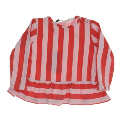 Peplum top (Rood, Roze) van Minimarket Elastaan, Organisch katoen