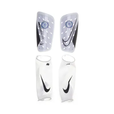 Shin guard (White, Black, Blue) from Nike