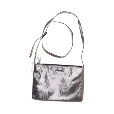 Shoulder-bag (Silver) from Mango Touch Polyester, Polyurethane