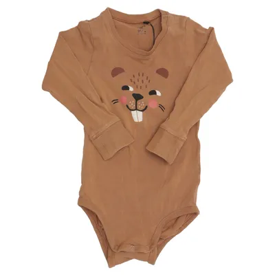 Body (Brown) from Lindex Baby Cotton, Elastane