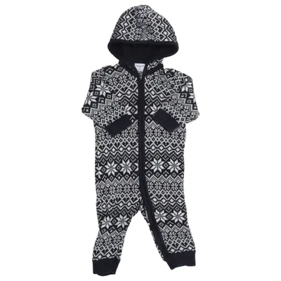Onesie (Black, White) from Polarn O. Pyret Cotton