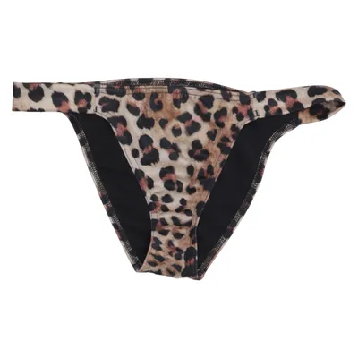 Bikini bottom (Brown, Black) from ASOS Swim Elastane, Polyester