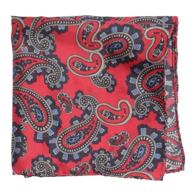 Handkerchief (Red, Multicolored) from John Henric Silk