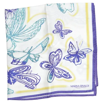 Handkerchief (White, Blue, Yellow) from Marina Rinaldi