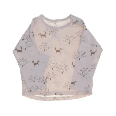 Long sleeve T-shirt (Beige, Brown) from Rylee + Cru Cotton