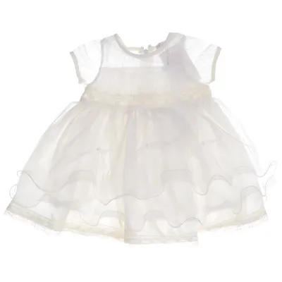 Bloemenmeisjes jurk (Wit) van Visara Katoen, Polyester