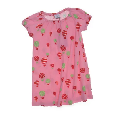 Dress (Pink, Multicolored) from Polarn O. Pyret Cotton