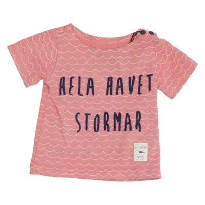T-shirt (Rose, Blanc) de Em Coton, Élasthane