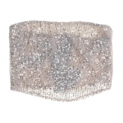 Bandeau-bh (Beige, Silverfärgad) från Wal G
