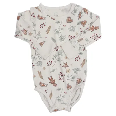 Body (Beige, Flerfärgad) från Lindex Baby Bomull, Elastan