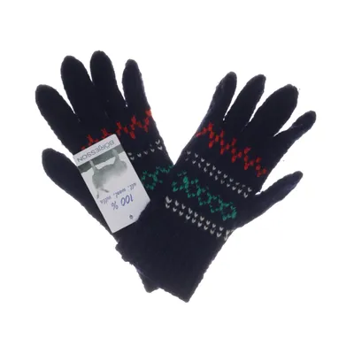 Handskar (Blå, Flerfärgad) från Börjesson Ull