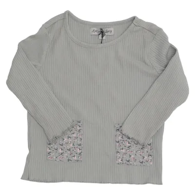 Long sleeve T-shirt (Green, Multicolored) from Amy & Lucy Cotton, Elastane, Polyester