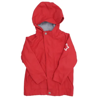 Rain jacket (Red) from Topolino Cotton, Polyester, Polyurethane