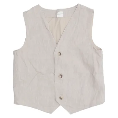 Gilet de costume (Beige) de H&M Coton, Lin