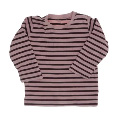 Långärmad t-shirt (Rosa, Brun) från Lindex Baby Bomull, Elastan
