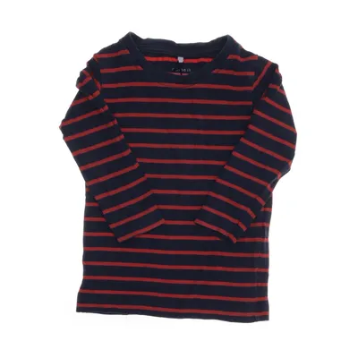 Långärmad t-shirt (Blå, Röd) från Name It Minimize Bomull, Elastan