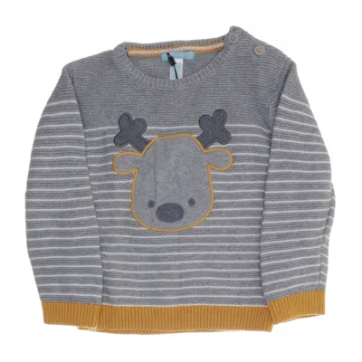 Christmas sweater (Gray, White, Yellow) from Obaïbi