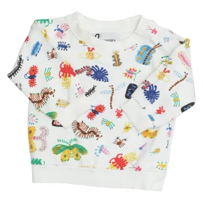Sweatshirt (Wit, Meerkleurig) van Bobo Choses Elastaan, Organisch katoen