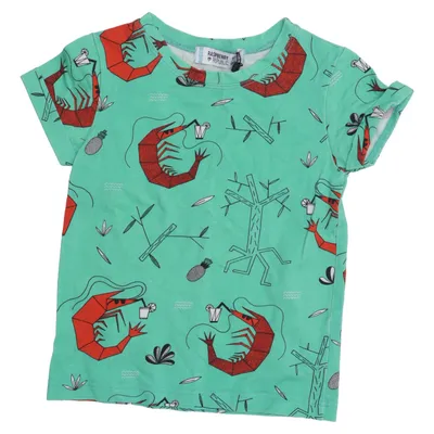 T-shirt (Green) from Raspberry Republic Elastane, Organic cotton